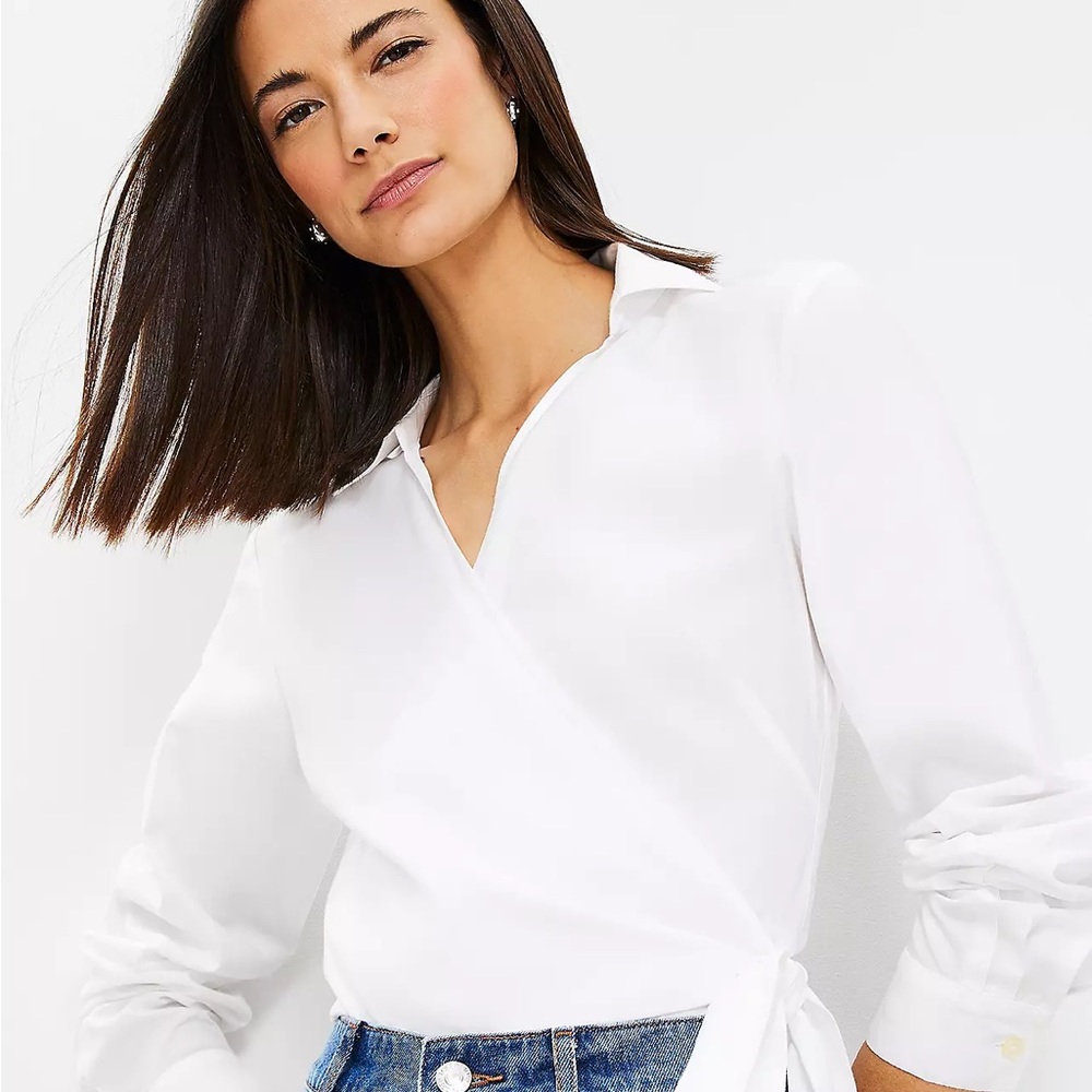 Loft Everyday Wrap Shirt